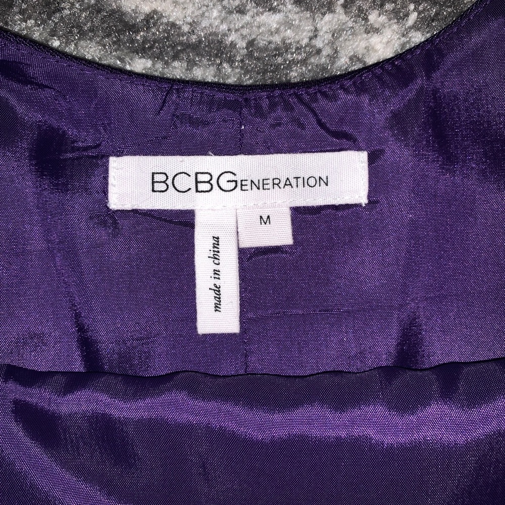 Purple Mini Ruffle Dress - Picture 3 of 3